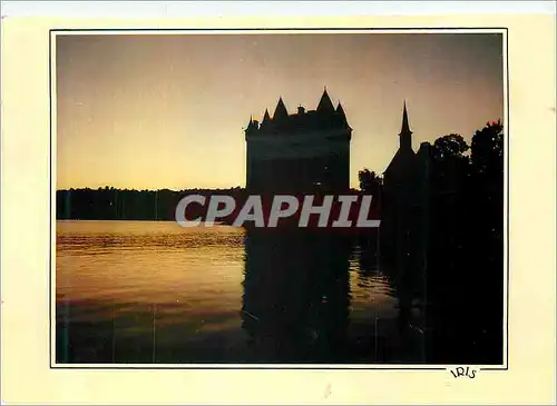 Cartes postales moderne Reflets de Correze Crepuscule sur le chateau de Val