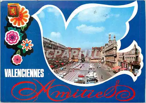 Cartes postales moderne Valenciennes Nord Place d Armes et Hotel de Ville