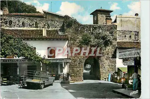 Cartes postales moderne Saint Jean Pied de Port B Pyr La Porte d Ugange sur la place du marche Restaurant