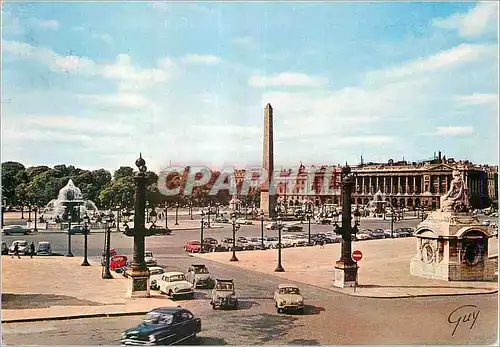 Cartes postales moderne Paris La place de la Concorde Au centre l obelisque de Louqsor