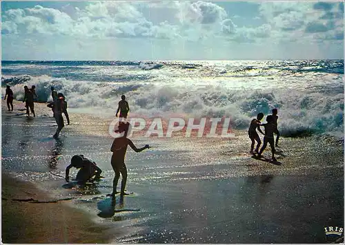 Cartes postales moderne Vieil Ocean dans les rivages flotte comme un ciel ecumant Lamartine