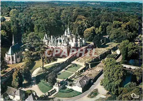 Cartes postales moderne Usse vue aerienne Le Chateau