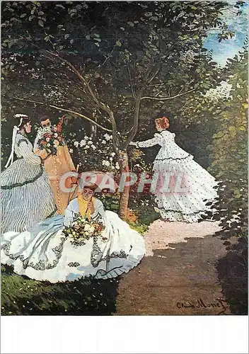Cartes postales moderne Paris Musee de Louvre Claude Monet Femmes au Jardin