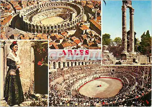 Moderne Karte Arles B du R Folklore