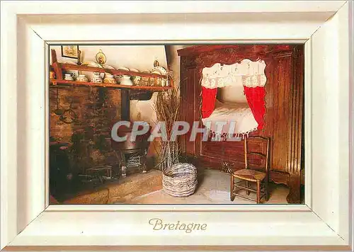 Cartes postales moderne Lit clos breton Ecomusee de St Degan