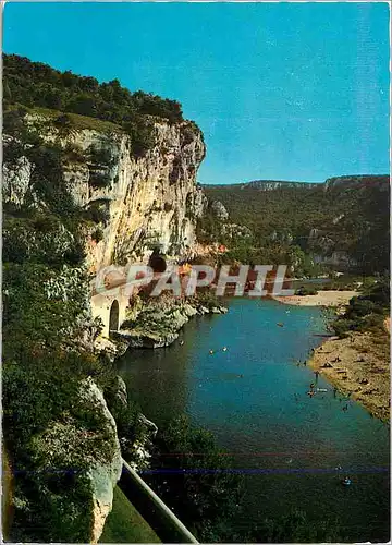 Cartes postales moderne Paysages du Vivarais Les Gorges de l Ardece a Vallon route du Pont d Arc