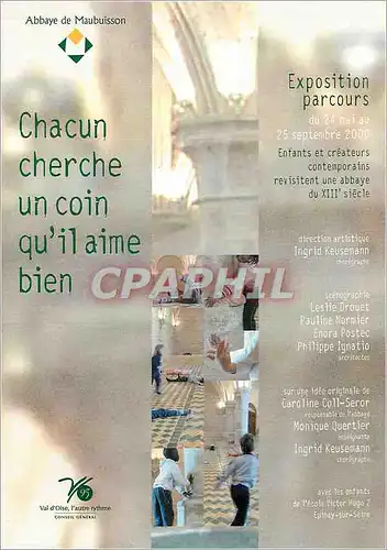 Cartes postales moderne Abbaye de Maubuisson Exposition parcours