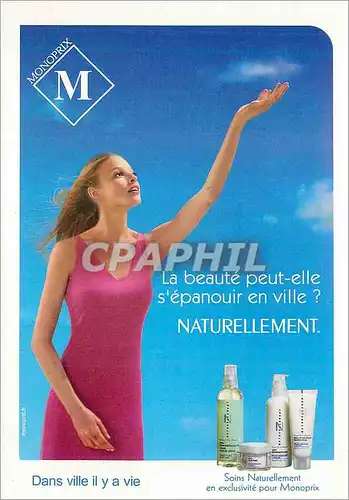 Cartes postales moderne Monoprix Naturellement