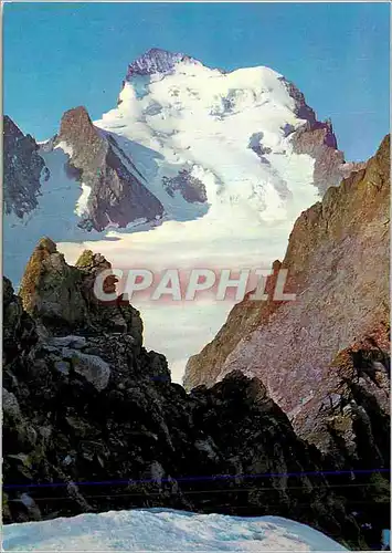 Cartes postales moderne Les Ecrins vus de l Arete Nord de Neige Cordier