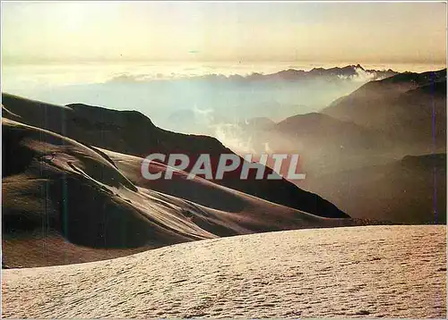 Cartes postales moderne Hautes Alpes Isere Les Ecrins Le glacier de la Girose et la vallee de la Romanche