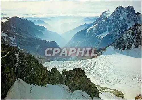 Cartes postales moderne Massif de l Oisans du Glacier Blanc vers Ailefroide