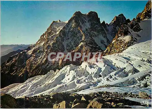 Cartes postales moderne En oisans Le Pelvoux le Glacier des Violettes et le Glacier Blanc
