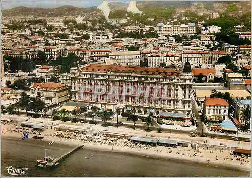 Cartes postales moderne Cannes AM Vue aerienne La Croisette le Carlton et la Plage