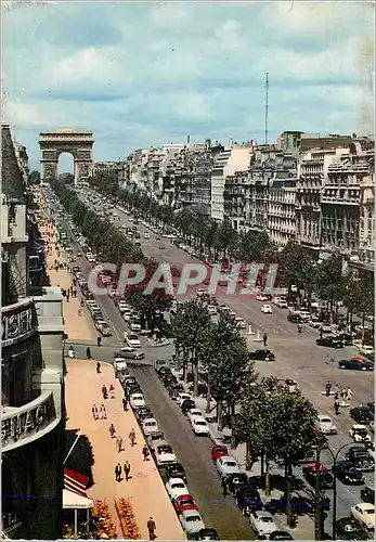 Moderne Karte Paris Avenue des Champs Elysees