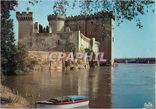 Cartes postales moderne Tarascon B du R Le chateau du Roy Rene et le Rhone