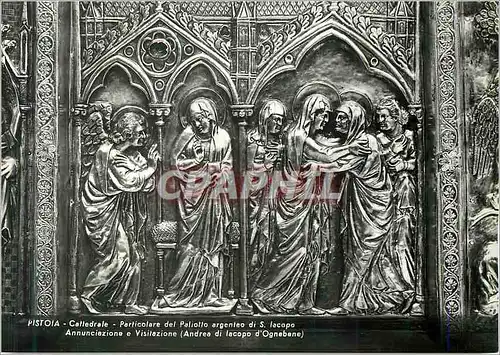 Cartes postales moderne Pistoia Cathedrale Detail du devant d autel d argent de St Lacopo