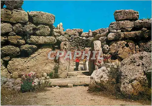 Cartes postales moderne Gozo Ggantija temples Remarkable ruins of a temple dedicated to the Phoenicia Venus
