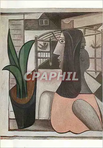 Cartes postales moderne Pablo Picaso Le buste devant la fenetre
