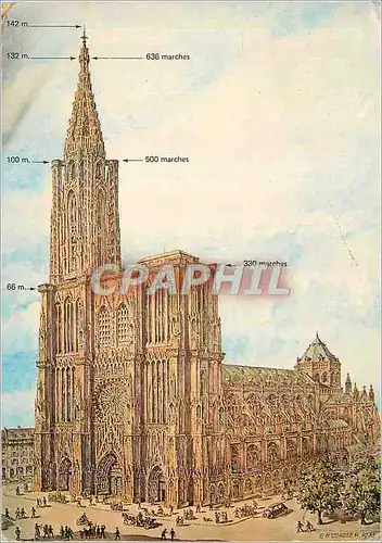 Cartes postales moderne La Cathedrale de Strasbourg Bas Rhin