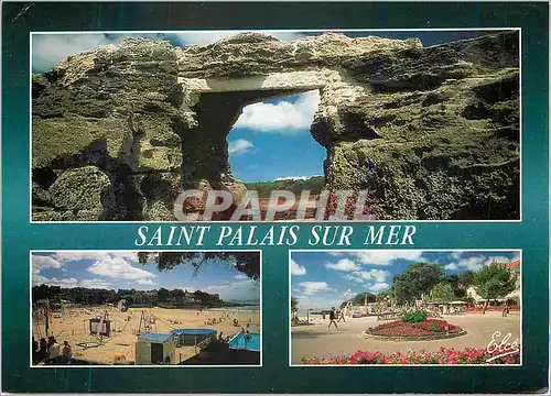 Cartes postales moderne St Palais sur Mer Cotes de beaute Le Pont du Diable La plage