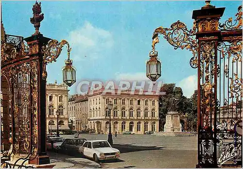 Moderne Karte Nancy (Meurthe et Moselle) La Place Stanislas Batie entre 1752 et 1756
