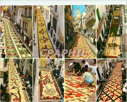 Cartes postales moderne Sitges Fete Dieu Tapis des Fleurs