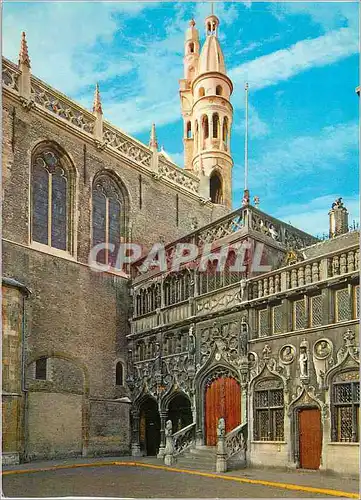Moderne Karte Bruges Chapelle de Saint Sang