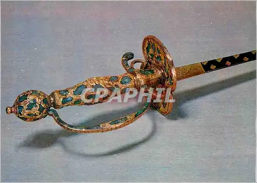 Cartes postales moderne Musee du Louvre Paris Epee de Louis XV Paris vers 1750