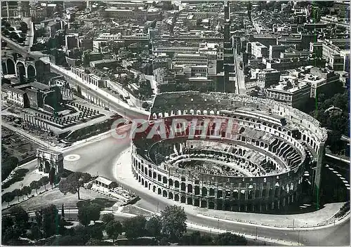 Moderne Karte Roma Zona Del Colosseo Dall'Aereo