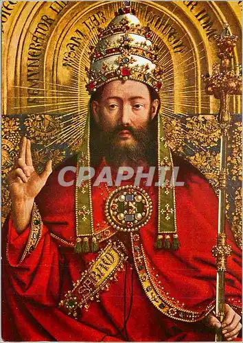 Cartes postales moderne Van Eyck Het Lam Gods le Christ en Gloire