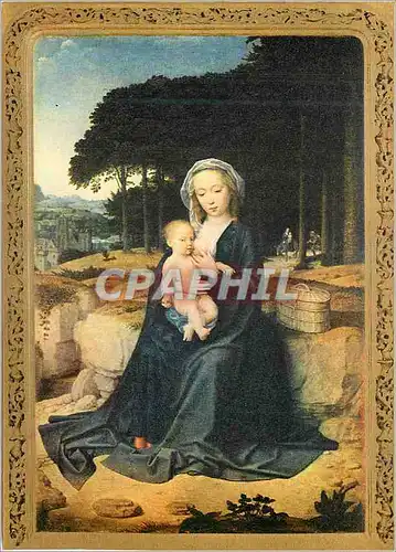 Cartes postales moderne Prado Madrid Descanso En la Huida A Egipto (Halte en Exil) Gerard David