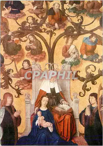 Cartes postales moderne Gerard David Genealogie de la Vierge