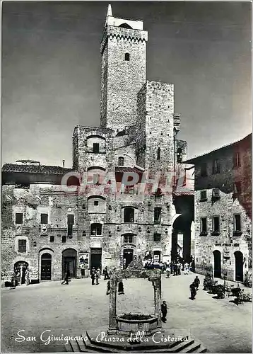 Moderne Karte S Gimignano Place de la Cisterne