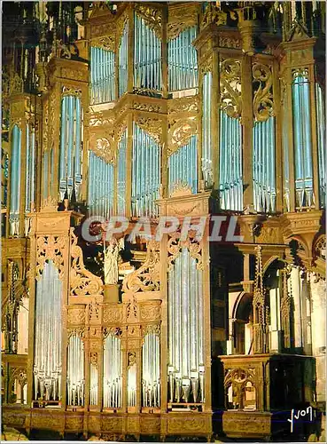 Cartes postales moderne Cathedrale de Chartres (Eure et Loir) Couleurs et Lumiere de France Orgue