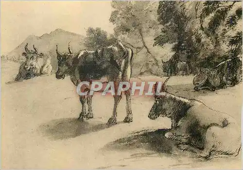 Cartes postales moderne Paris M Louvre XVIIe s Dessin Claude Gellee dit le Lorrain