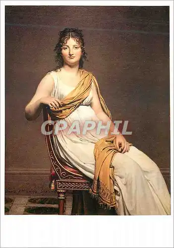 Cartes postales moderne Louvre Portrait d'Henriette de Verninac (1780 1827) Soeur d'Eugene Delacroix Toile Louis David 1