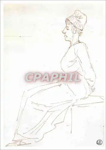 Cartes postales moderne Louvre Marie Antoinette Conduite au Supplice J L David 1748 1825