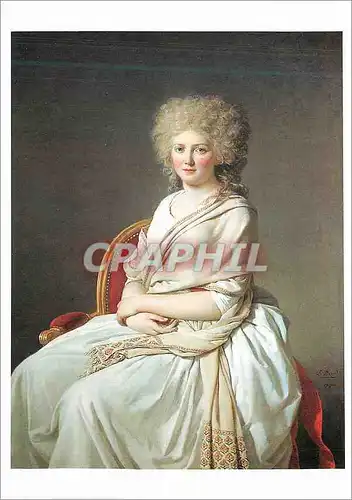 Cartes postales moderne Louvre Portrait d'Anne Marie Louise Thelusson Comtesse de Sorey Toile