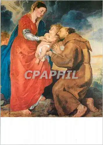 Cartes postales moderne Musee de Beaux Arts Dijon Rubens La Vierge et Saint Francois