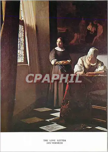 Cartes postales moderne Jan Vermeer (1632 1675) The Love Letter By Courstesy of Sir Alfred Beit