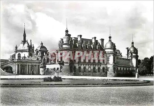 Moderne Karte Chateau de Chantilly (Oise) Facade Nord Est