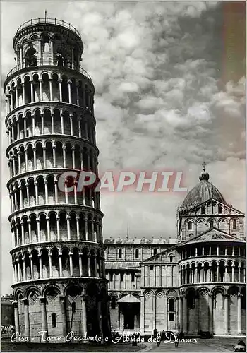 Moderne Karte Pisa Torre Pendente e Abside del Duomo