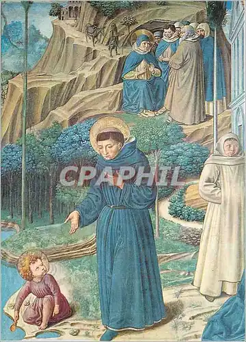 Cartes postales moderne S Gimignano Chiesa St Augustine discute avec l'Enfant Jesus sur le Mystere de la Trinite (B Gozz