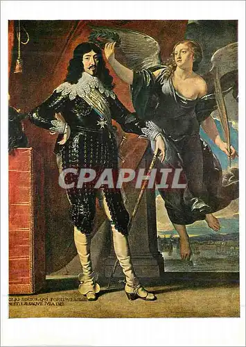 Cartes postales moderne Musee du Louvre Philippe de Champaigne (1602 1674) Louis XIII Couronne par la Victoire