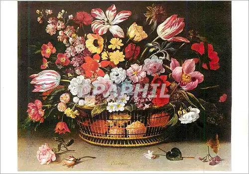 Cartes postales moderne Paris Musee du Louvre Jacques Linard ( 1600 1645) Corbeille de Fleurs