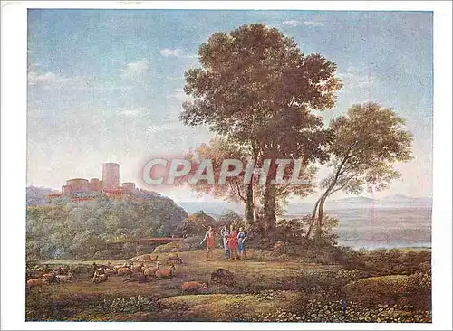 Moderne Karte Dulwich College Picture Gallery London Claude Lorrain (1600 1682) Jacob with Laban and his Daugh