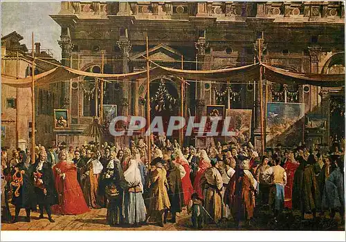 Moderne Karte Londra Galleria Nazionale Canaletto la Festa di San Rocco