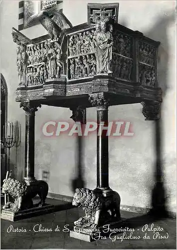 Cartes postales moderne Pistoia Chiesa di S Giovanni Fuorcivitas Pulpito