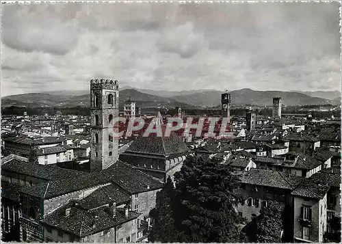 Moderne Karte Lucca Panorama