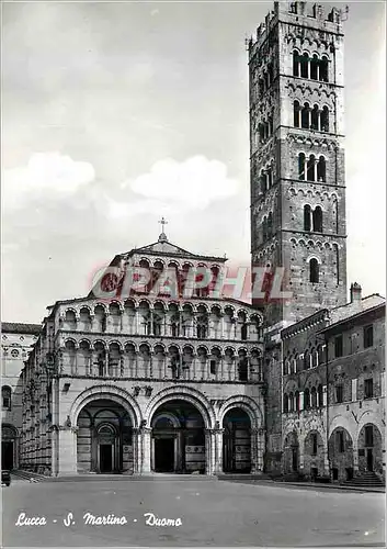 Moderne Karte Lucca S Martino Duomo